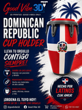 República Dominicana conga cup holder impreso en 3D por GoodVibes3D
