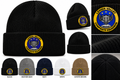 Five color Lehigh Valley Composite Squadron beanie product mockup