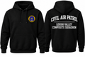 Hoodie negro CAP frente y espalda